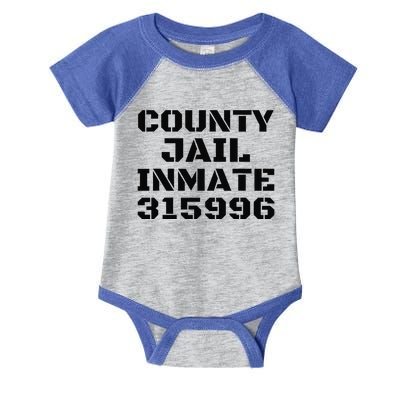 COUNTY JAIL INMATE 315996 Halloween DIY Gift Group Infant Baby Jersey Bodysuit