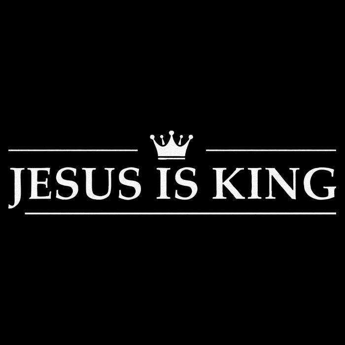 Christian Jesus Is King Design Crown Bucket Hat