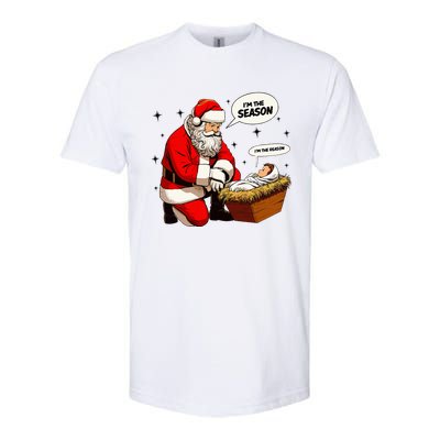 Christmas Jesus Is The Reason For The Season Christian Santa Softstyle CVC T-Shirt