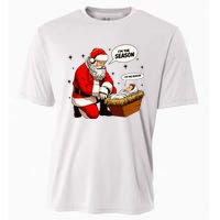 Christmas Jesus Is The Reason For The Season Christian Santa Cooling Performance Crew T-Shirt