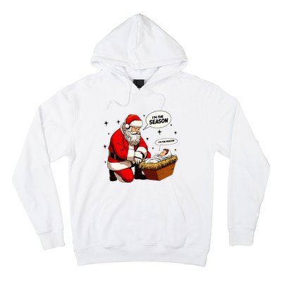 Christmas Jesus Is The Reason For The Season Christian Santa Hoodie