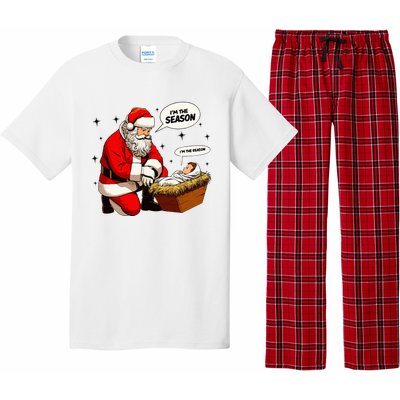 Christmas Jesus Is The Reason For The Season Christian Santa Pajama Set