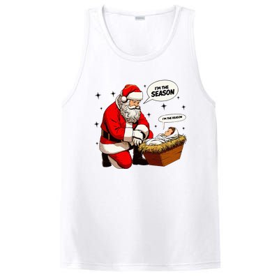 Christmas Jesus Is The Reason For The Season Christian Santa PosiCharge Competitor Tank