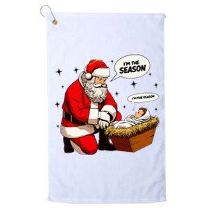 Christmas Jesus Is The Reason For The Season Christian Santa Platinum Collection Golf Towel