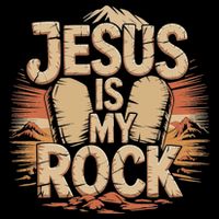 Christian Jesus Is My Rock Bible Verse Biblical Drawstring Bag