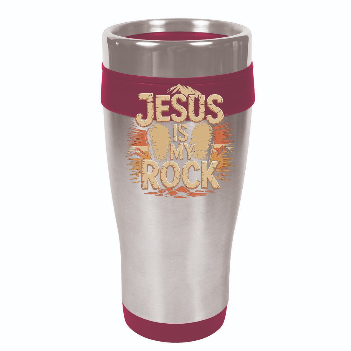 Christian Jesus Is My Rock Bible Verse Biblical 16 in Basic Backpack