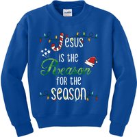 Christ Jesus Is The Reason For The Season Tee Sign Christmas Gift Kids Sweatshirt