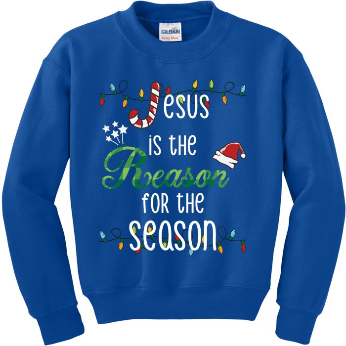 Christ Jesus Is The Reason For The Season Tee Sign Christmas Gift Kids Sweatshirt