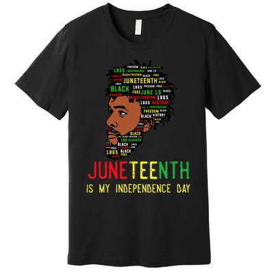 Celebrate Juneteenth Independence Day Black Fathers Day Premium T-Shirt