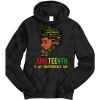 Celebrate Juneteenth Independence Day Black Fathers Day Tie Dye Hoodie