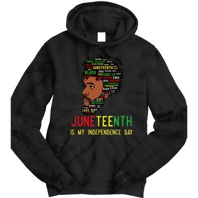 Celebrate Juneteenth Independence Day Black Fathers Day Tie Dye Hoodie