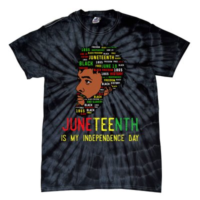 Celebrate Juneteenth Independence Day Black Fathers Day Tie-Dye T-Shirt