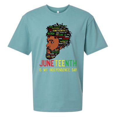 Celebrate Juneteenth Independence Day Black Fathers Day Sueded Cloud Jersey T-Shirt