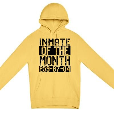 County Jail Inmate Of The Month Prisoner Costume Halloween Premium Pullover Hoodie