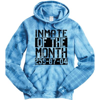 County Jail Inmate Of The Month Prisoner Costume Halloween Tie Dye Hoodie