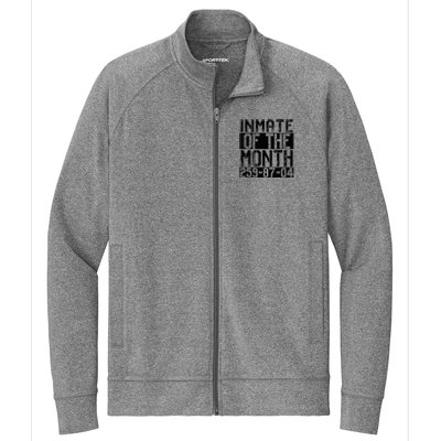 County Jail Inmate Of The Month Prisoner Costume Halloween Stretch Full-Zip Cadet Jacket