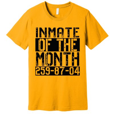 County Jail Inmate Of The Month Prisoner Costume Halloween Premium T-Shirt