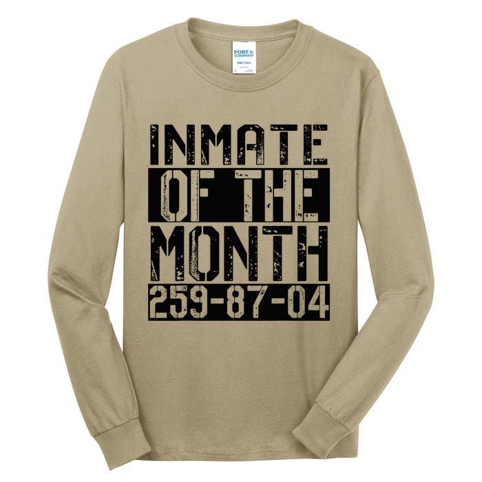 County Jail Inmate Of The Month Prisoner Costume Halloween Tall Long Sleeve T-Shirt