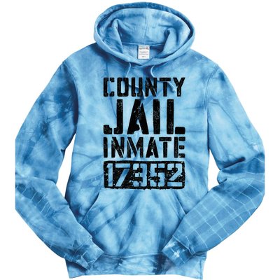 County Jail Inmate Inmate Costume Tie Dye Hoodie