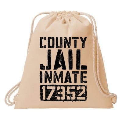 County Jail Inmate Inmate Costume Drawstring Bag