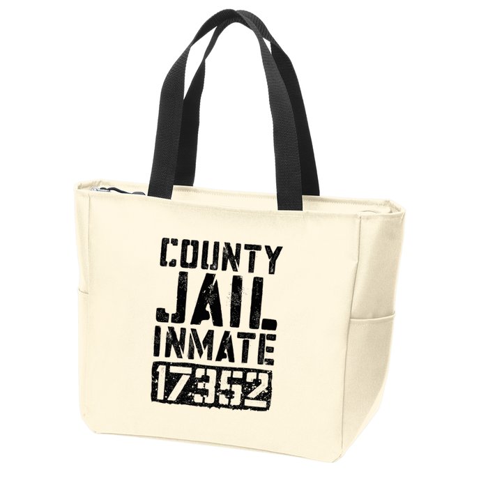 County Jail Inmate Inmate Costume Zip Tote Bag