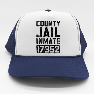 County Jail Inmate Inmate Costume Trucker Hat