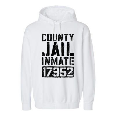 County Jail Inmate Inmate Costume Garment-Dyed Fleece Hoodie