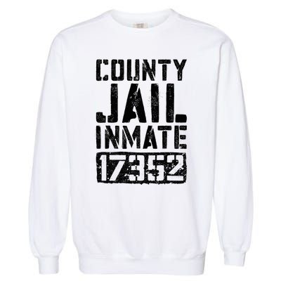 County Jail Inmate Inmate Costume Garment-Dyed Sweatshirt