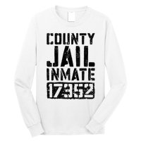 County Jail Inmate Inmate Costume Long Sleeve Shirt