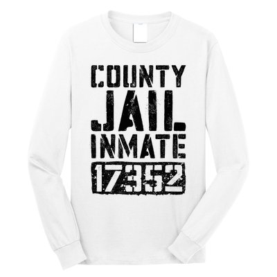 County Jail Inmate Inmate Costume Long Sleeve Shirt