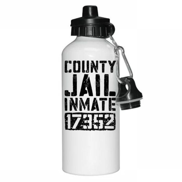 County Jail Inmate Inmate Costume Aluminum Water Bottle