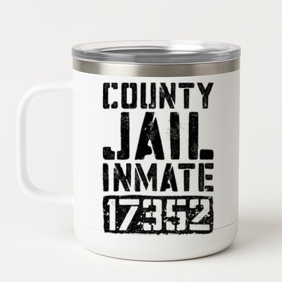 County Jail Inmate Inmate Costume 12 oz Stainless Steel Tumbler Cup