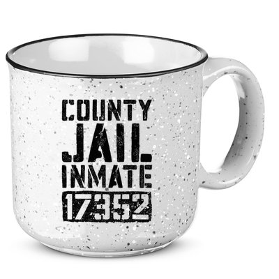 County Jail Inmate Inmate Costume 15oz Campfire Ceramic Mug