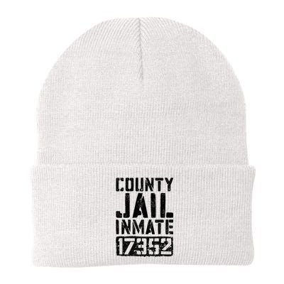 County Jail Inmate Inmate Costume Knit Cap Winter Beanie