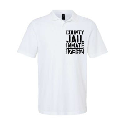 County Jail Inmate Inmate Costume Softstyle Adult Sport Polo