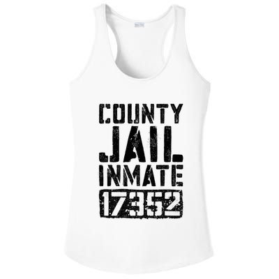 County Jail Inmate Inmate Costume Ladies PosiCharge Competitor Racerback Tank