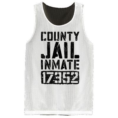 County Jail Inmate Inmate Costume Mesh Reversible Basketball Jersey Tank