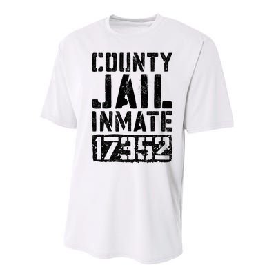 County Jail Inmate Inmate Costume Performance Sprint T-Shirt