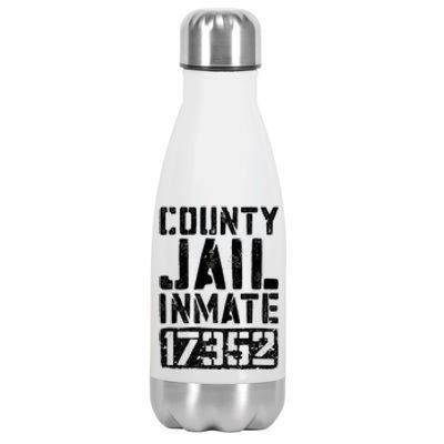 County Jail Inmate Inmate Costume Stainless Steel Insulated Water Bottle