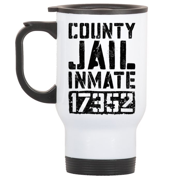 County Jail Inmate Inmate Costume Stainless Steel Travel Mug