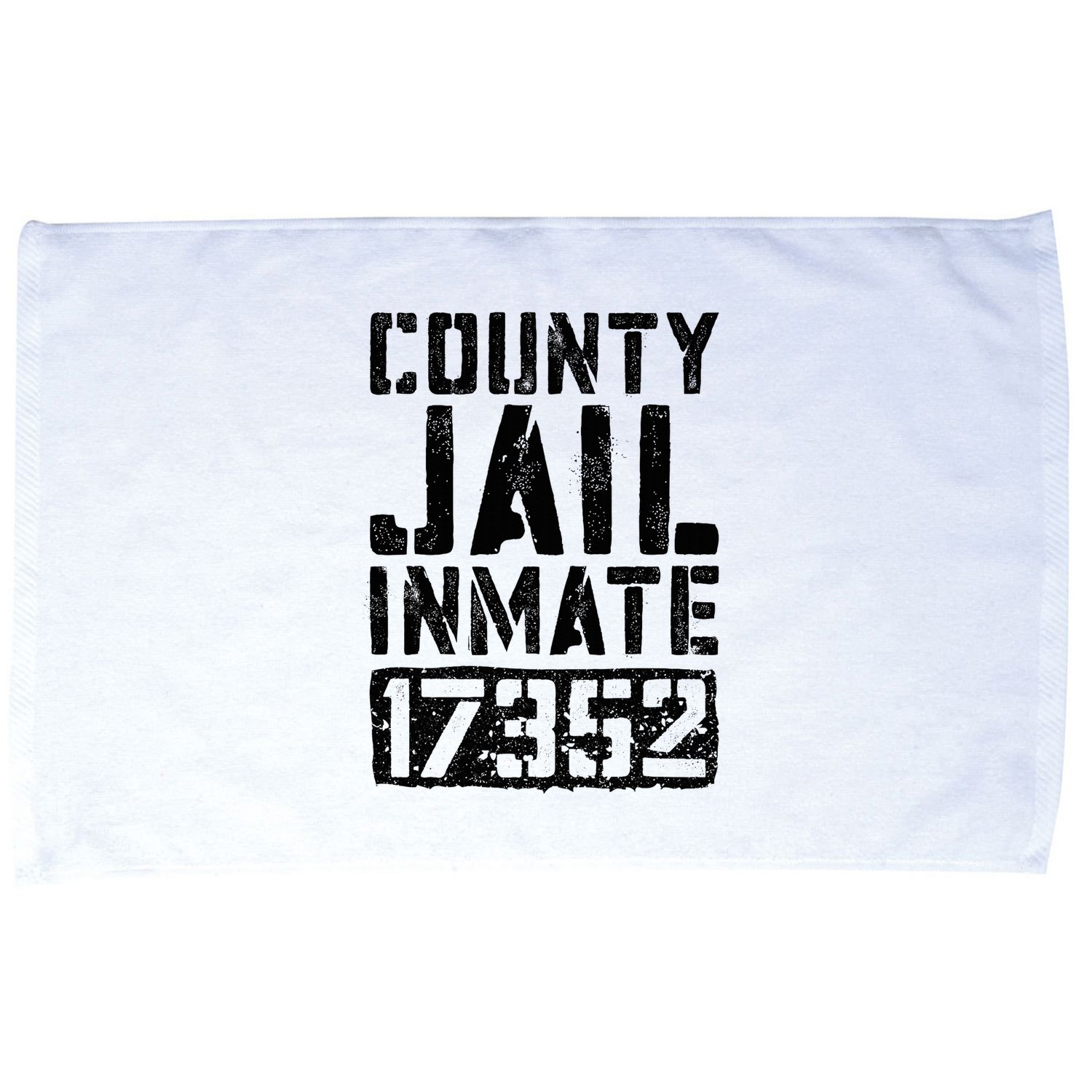County Jail Inmate Inmate Costume Microfiber Hand Towel