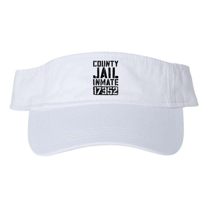 County Jail Inmate Inmate Costume Valucap Bio-Washed Visor