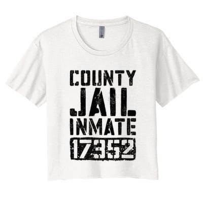 County Jail Inmate Inmate Costume Crop Top