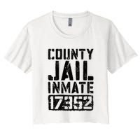 County Jail Inmate Inmate Costume Women's Crop Top Tee