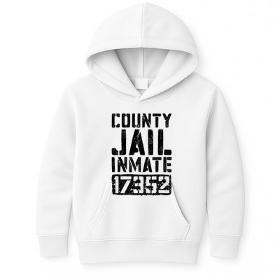 County Jail Inmate Inmate Costume Kids Hoodie