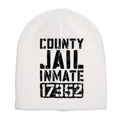 County Jail Inmate Inmate Costume Short Acrylic Beanie