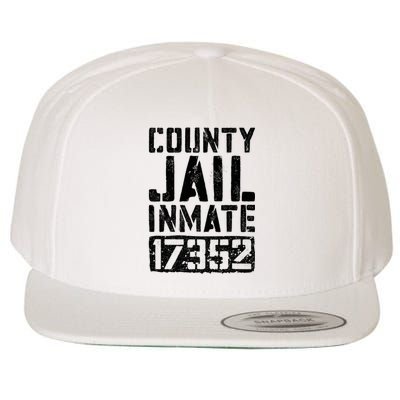 County Jail Inmate Inmate Costume Wool Snapback Cap