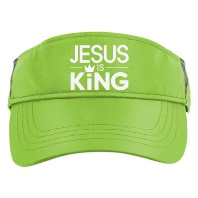 Christian Jesus Is King Design Crown Adult Drive Performance Visor