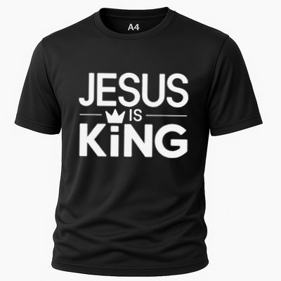 Christian Jesus Is King Design Crown Performance Shirt