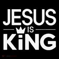 Christian Jesus Is King Design Crown Tall T-Shirt